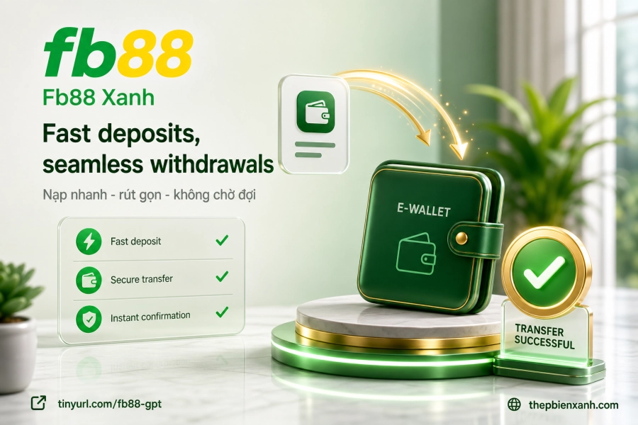 Giao dịch nạp rút tiền nhanh tại Fb88 qua ví điện tử và ngân hàng nội địa
